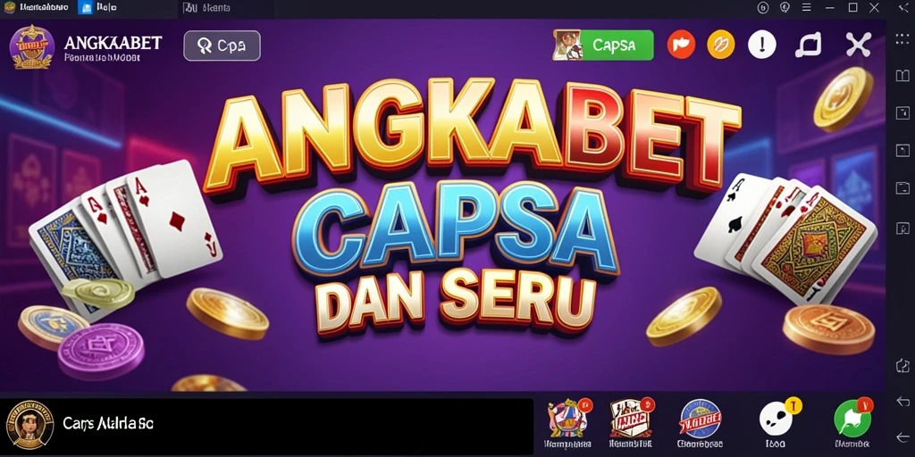 Tampilan antarmuka permainan Capsa yang menarik.