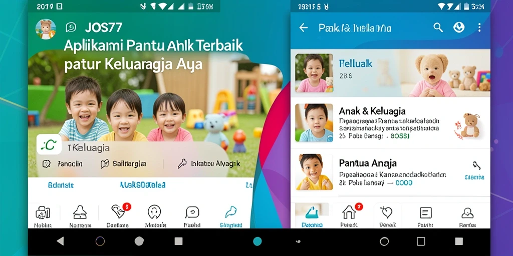 Antarmuka JOS77 yang ramah pengguna untuk pemantauan anak.