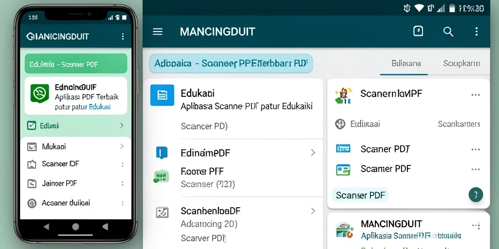 Antarmuka MANCINGDUIT yang user-friendly untuk pemindaian PDF.