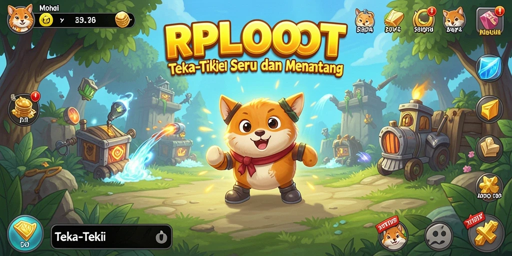 Antarmuka permainan Teka-Teki RPLOOT yang menarik dan interaktif.