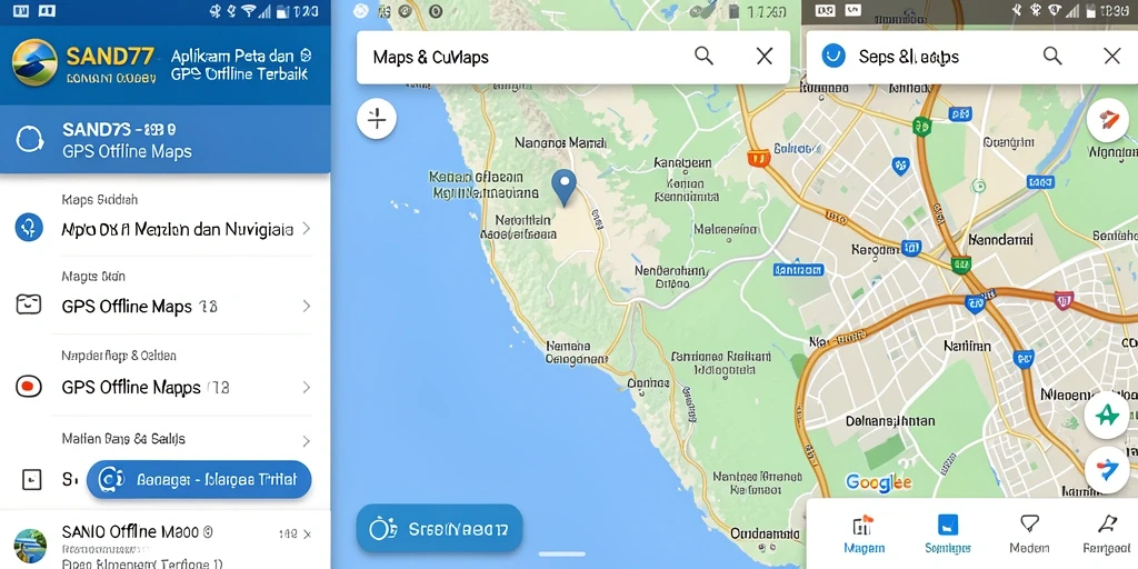 Antarmuka SAND77 dengan fungsi navigasi yang intuitif dan informatif.
