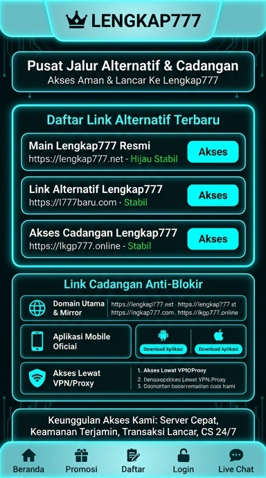 Link Alternatif Lengkap777 untuk Akses Aman